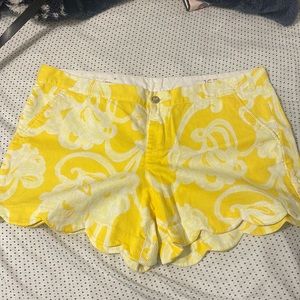 Yellow Lilly Pulitzer Size 16 Buttercup Shorts